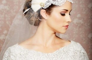 20 Stunning Wedding Hairstyles with Veils and Hairpieces - Pretty .