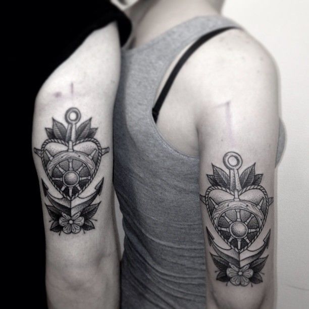 12 Stylish Couple Arm Tattoo Designs | Arm tattoo, Paar tattoos .