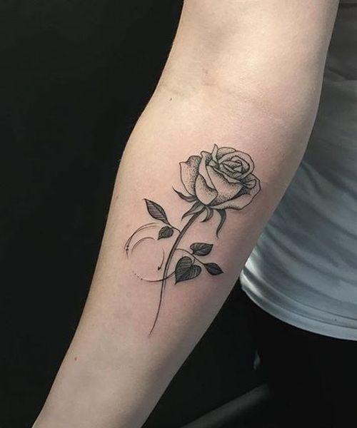 So Elegant Rose Arm Tattoos for Girls | Girl arm tattoos, Rose .