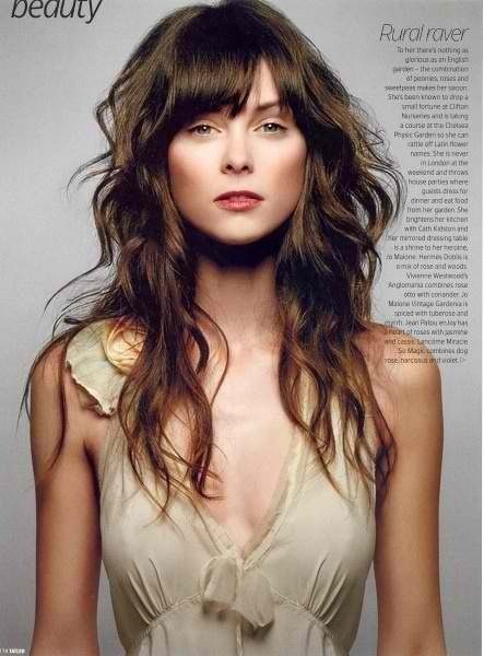 wavy hairstyles with bangs | Long hairstyles with bangs 2014 .