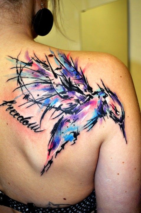 Bird Tattoo | Shoulder tattoos for women, Inspirational tattoos .