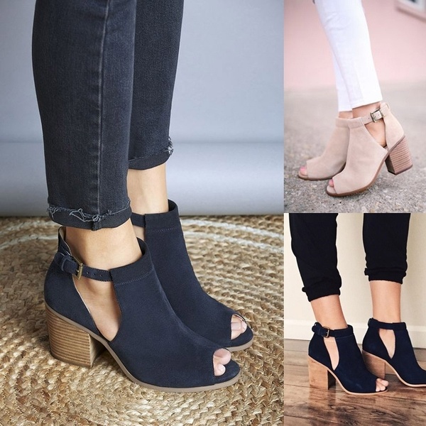 Suede Ankle Boots for Spring/Summer