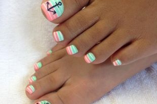 53 Summer Beach Toes Nail Designs For 2019 | Beach toe nails .