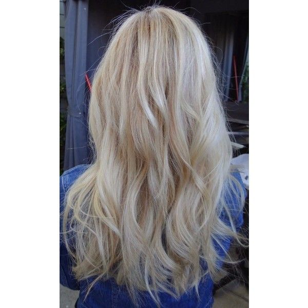 Summer Hair Color to Try Blonde ❤ liked on Polyvore featuring .