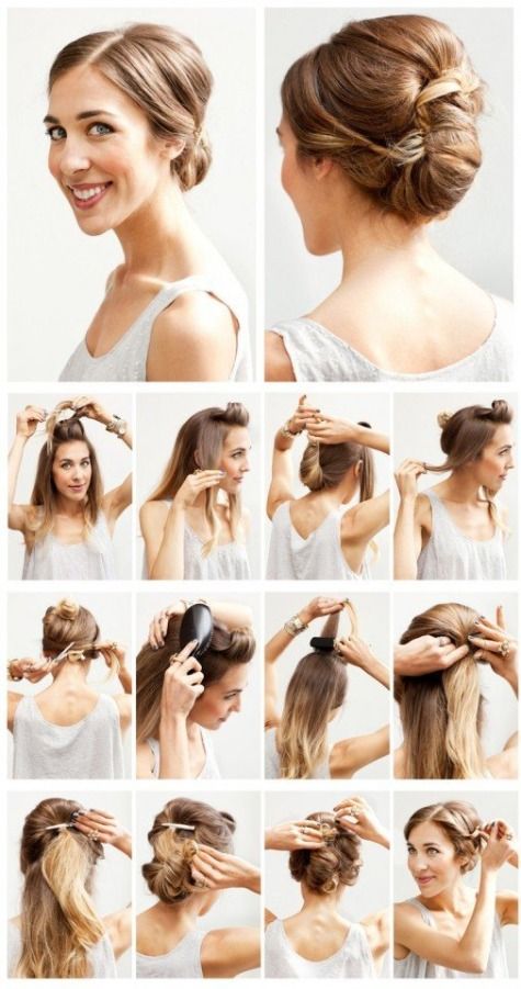 13 Great Summer Hair Tutorials | Frisur hochgesteckt, Hochzeit .