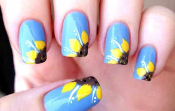 15 Sunflower Nail Designs for Summer and Beyo