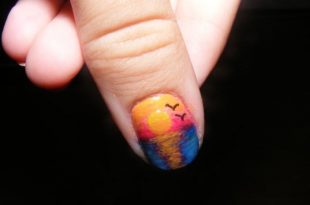 16 Sunset Nail Arts You Won't Miss - Pretty Desig