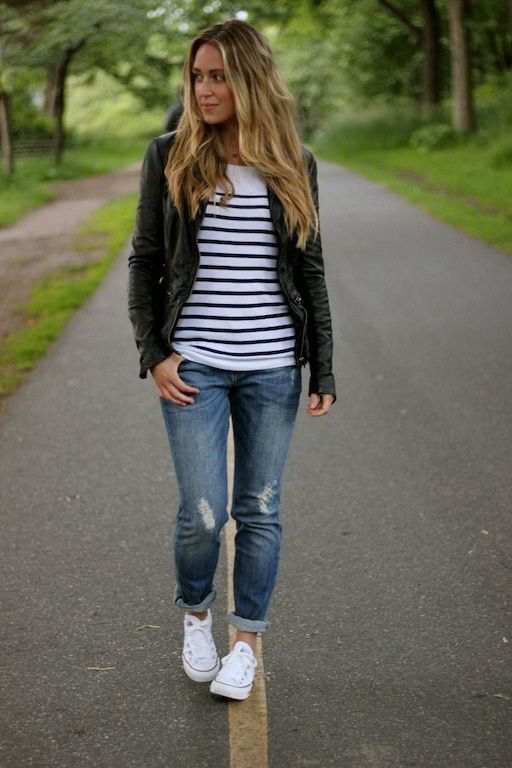 20 Super Casual Styles with Sneakers | Kleding, Kleding stijlen .