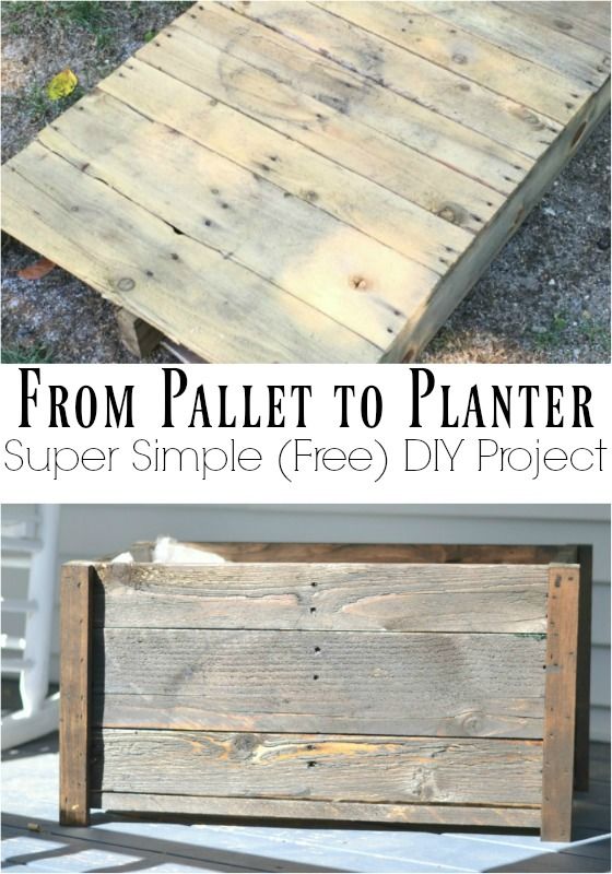 Quick and Easy DIY Planter Box | Scrap wood projects, Easy .