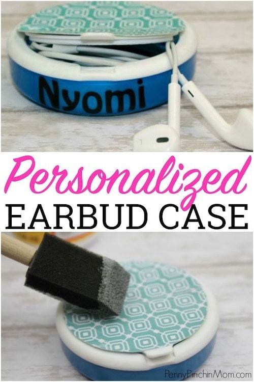 Upcycled Earbud Case! Super Easy to Make!! | Diy craft projects .