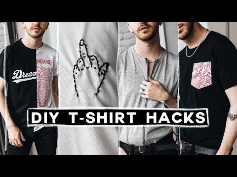 DIY Tumblr T-Shirts 👕Transform Your Old Shirts (NO SEW + SUPER .