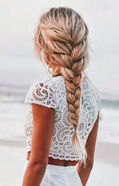 15 Sweet French Braids in 2020 | Braided hairstyles, French braid .