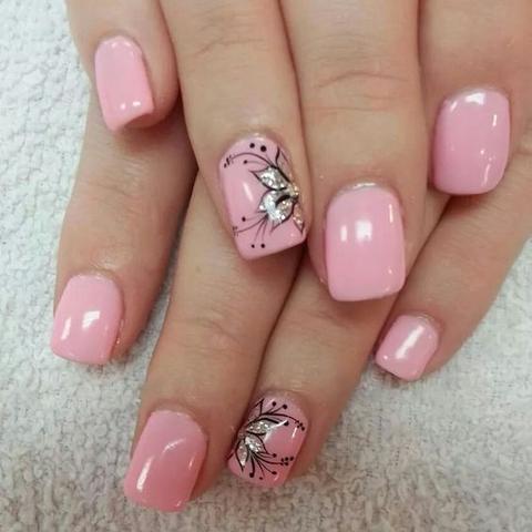 30+ Cute pink nail art designs 2018 | BeautyBigBa
