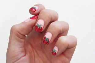 Sweet Strawberry Nail Tutorial - Wonder Fore