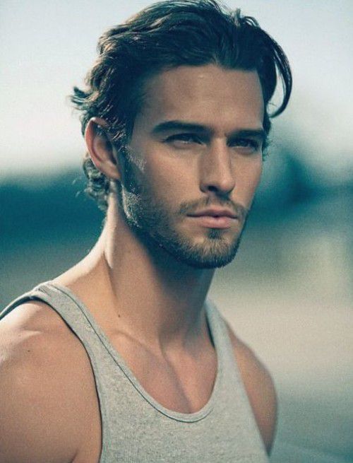 Long Mens Hairstyles 2015 Natural Textured Swept Back Styled .
