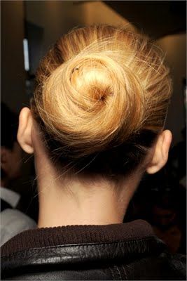 Swirl Chignon | Bun hairstyles, Hair styles, Stylish ha