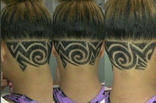 Swirl undercut … | Shaved hair designs, Undercut hair designs .