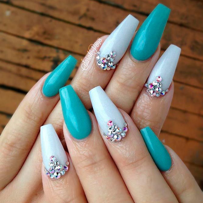 27 Teal Color Nails Designs You'll Fall In Love With | Nails .