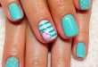 15 Teal Nail Designs | Teal nail designs, Teal nails, Nail desig