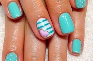 15 Teal Nail Designs | Teal nail designs, Teal nails, Nail desig