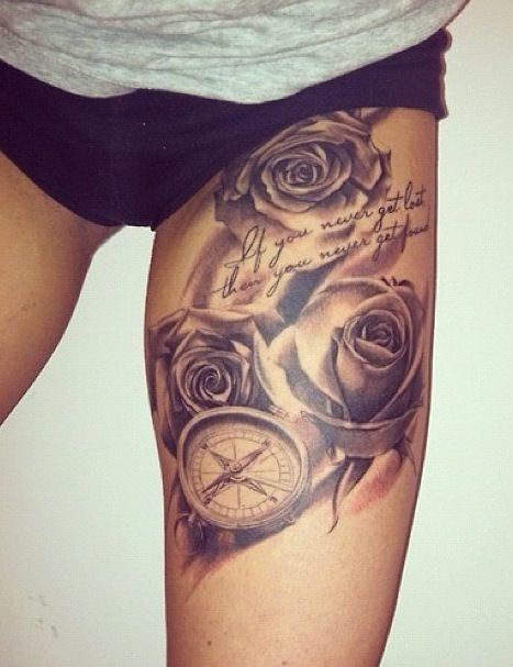 Thigh Tattoo Designs for Every Woman