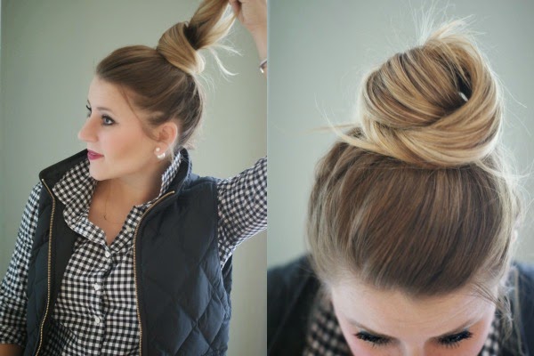 Two-Minute Top Knot Tutorial | Coffee Beans and Bobby Pi