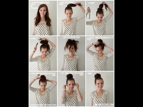 Top Bun Tutorials to Pair Your Turtleneck Sweater - YouTu