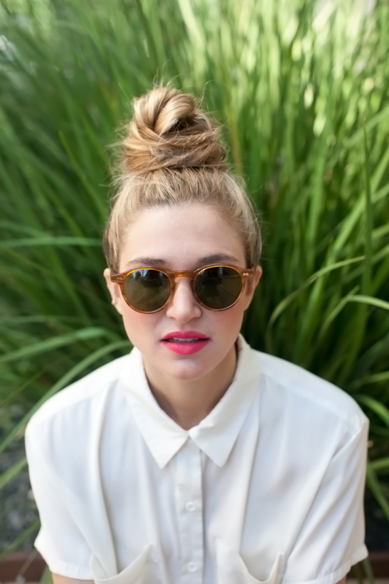 The Perfectly Messy Top Knot - Camille Styl