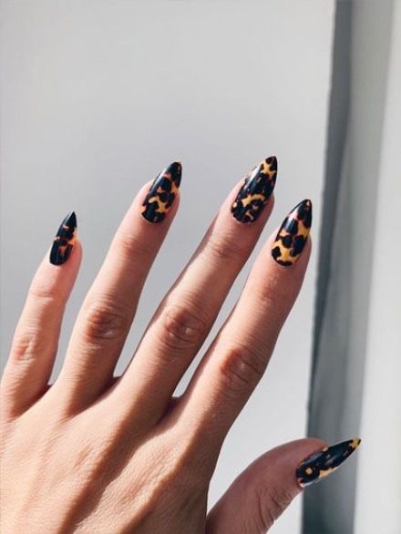 50+ Trendy Animal Print Nail Art Ideas | Leopard nail designs .