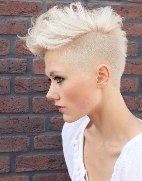 70 Most Gorgeous Mohawk Hairstyles of Nowadays | Platinum blonde .