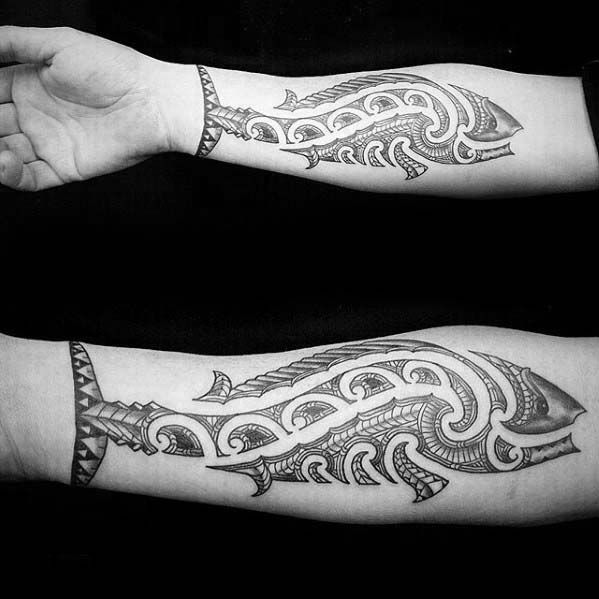 30 Tribal Fish Tattoo Designs For Men - Cool Aquatic Ink Ideas .