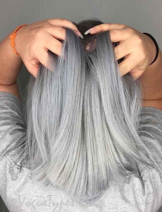 Silver Hair Color Style for Short Hair for 2019 | Short silver .