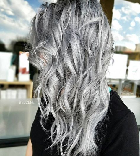 20 Trendy Gray Hairstyles - Gray Hair Trend & Balayage Hair .