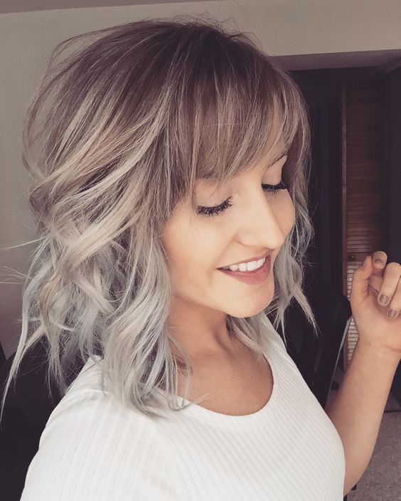 23+ Best Medium Length Hairstyles With Bangs for 2018 – 2019 .