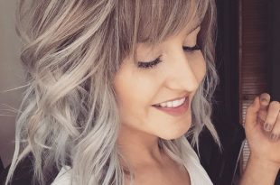 23+ Best Medium Length Hairstyles With Bangs for 2018 – 2019 .