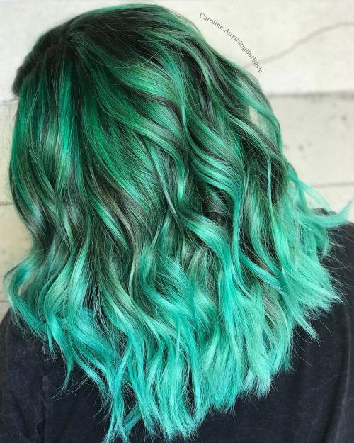 37 Hottest Ombré Hair Color Ideas of 2020 | Mint green hair, Cool .