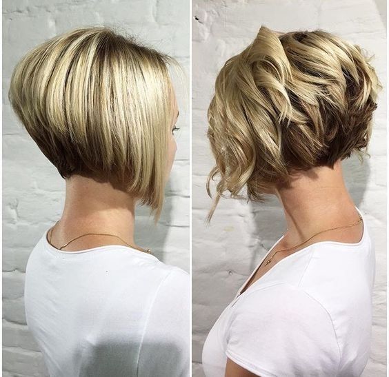 Trendy Stacked Bob Haircut