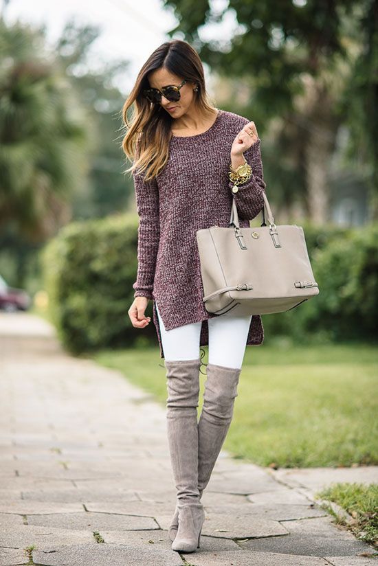 30 Ways To Wear Over The Knee Boots | Fashion, Fall outfits .