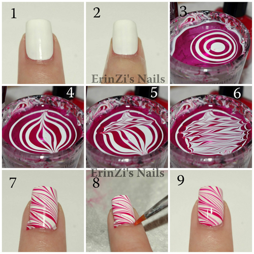 Tutorials for Water Marble Nails