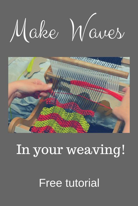 Learn how to make your own wave shuttle to weave wavy lines. Free .