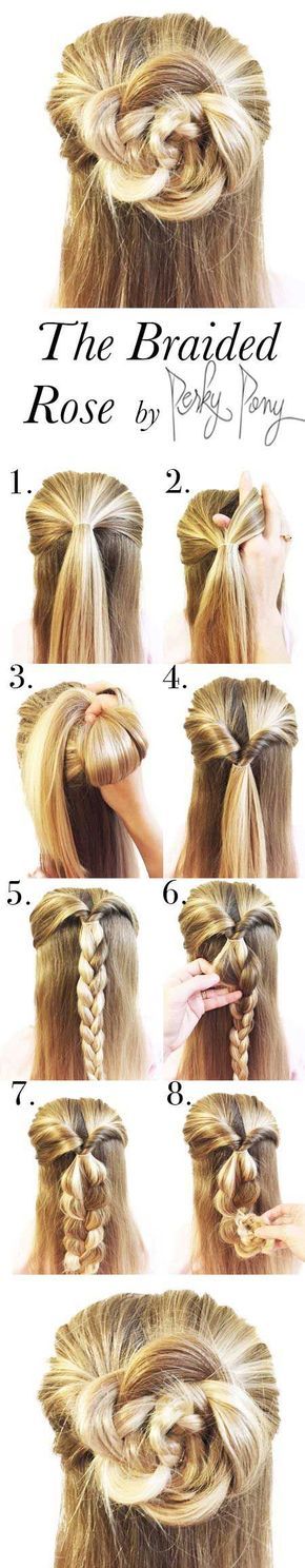 17 Tutorials to Show You How to Make Half Buns | Long hair styles .