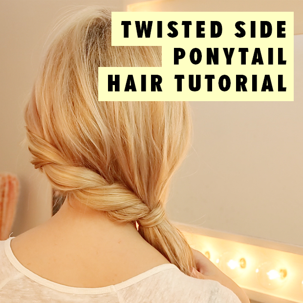 Twisted Side Ponytail Hair Tutorial - Hair Extensions Blog | Hair .