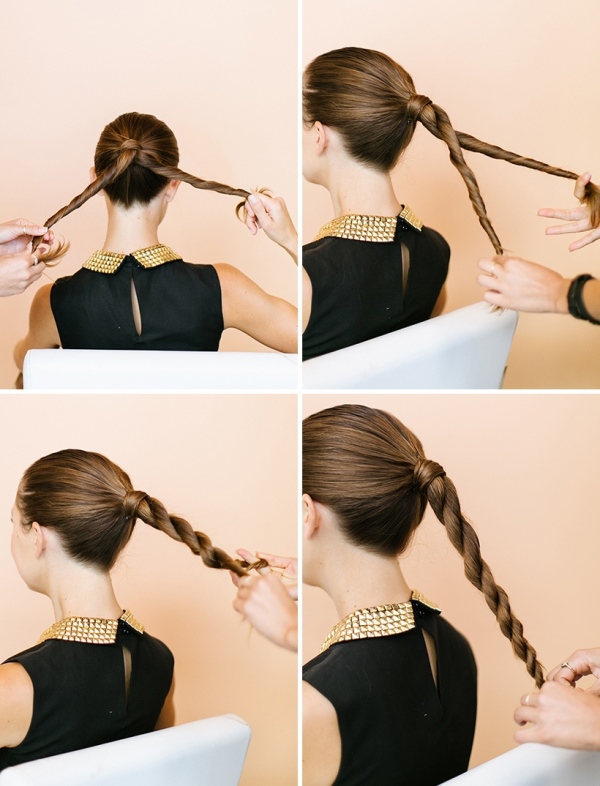 Sophisticated And Trendy DIY Twisted Ponytail To Try - Styleohol