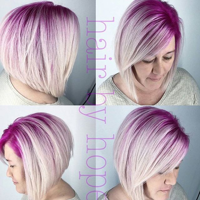 trendy two tone bob haircut for women over 50 - Hairstyles Week