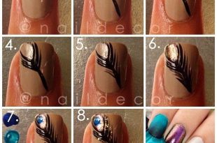 22 Unexpected Nail Art Designs With Tutorials for 2014 | Feather .