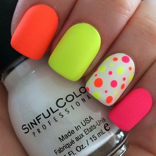 20 Neon Nail Designs for Unique And Stylish Look #Nails | Nail .