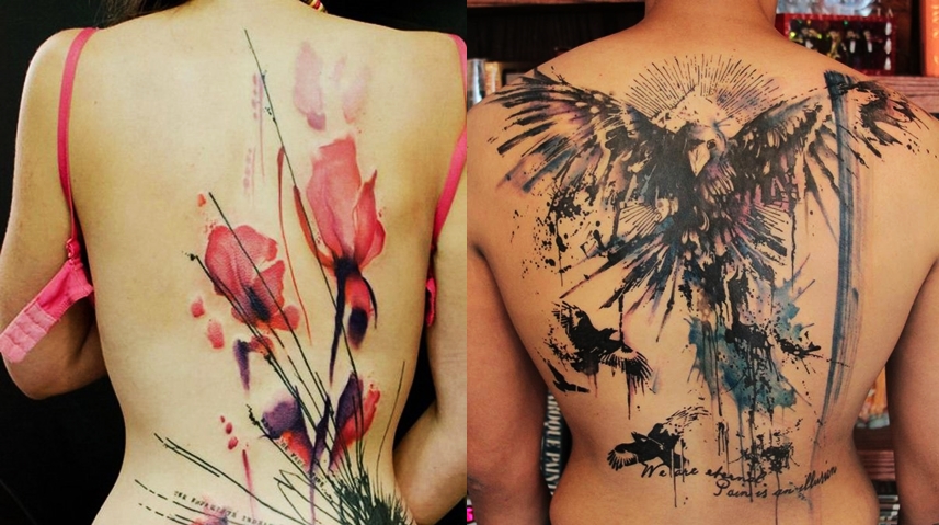 Watercolor Tattoos For Women at PaintingValley.com | Explore .