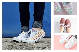 9 cool DIY sneaker makeovers for plain kicks | Cool Mom Pic