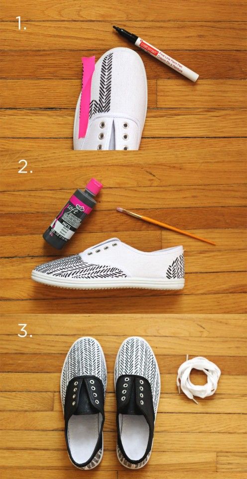 11 Ways for You to Makeover the Sneakers | Diy shoes, Diy sneakers .