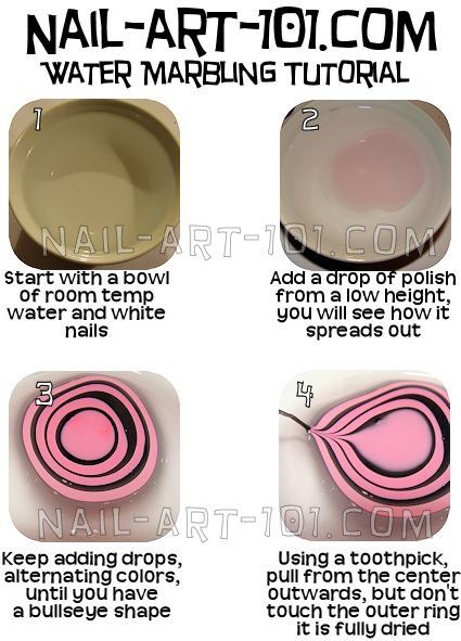 DIY Water Marble Nail Art With Salon Quality Results | Marble .
